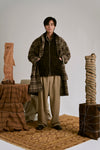 AVIVA JIFEI XUE 25 Autumn/Winter Contrast Color Mac Jacket/Cocoon Pants AJX-FW25-CMC-NBBWC-Natural Brown Jacket